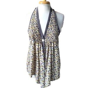 Elizabeth and James Tokyo silk floral tank top Size xs